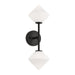 Matteo Canada - Two Light Wall Sconce - Novo - Black- Union Lighting Luminaires Decor