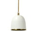 Palecek Canada - Pendant - Rivoli Leather - Antique Brass- Union Lighting Luminaires Decor