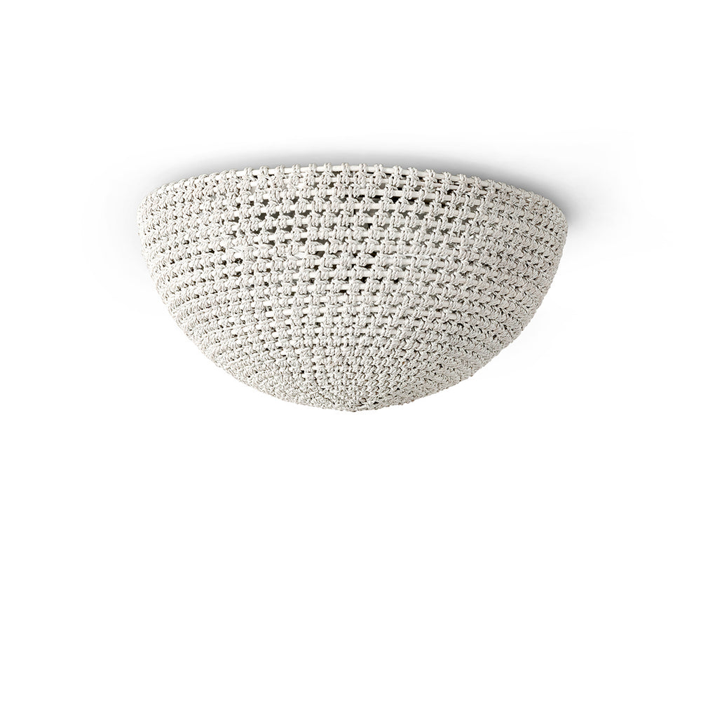 Palecek - Two Light Flush Mount - Green Oaks - Pewter- Union Lighting Luminaires Decor