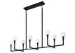Matteo Canada - Eight Light Chandelier - Candlestix - Black- Union Lighting Luminaires Decor