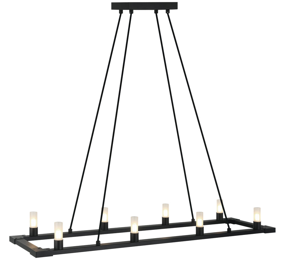 Matteo Canada - Eight Light Chandelier - Cascadian - Matte Black- Union Lighting Luminaires Decor