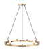 Matteo Canada - Nine Light Chandelier - Cascadian - Aged Gold Brass- Union Lighting Luminaires Decor