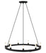 Matteo Canada - Nine Light Chandelier - Cascadian - Matte Black- Union Lighting Luminaires Decor