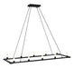 Matteo Canada - Ten Light Chandelier - Cascadian - Matte Black- Union Lighting Luminaires Decor