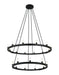 Matteo Canada - 21 Light Chandelier - Cascadian - Matte Black- Union Lighting Luminaires Decor