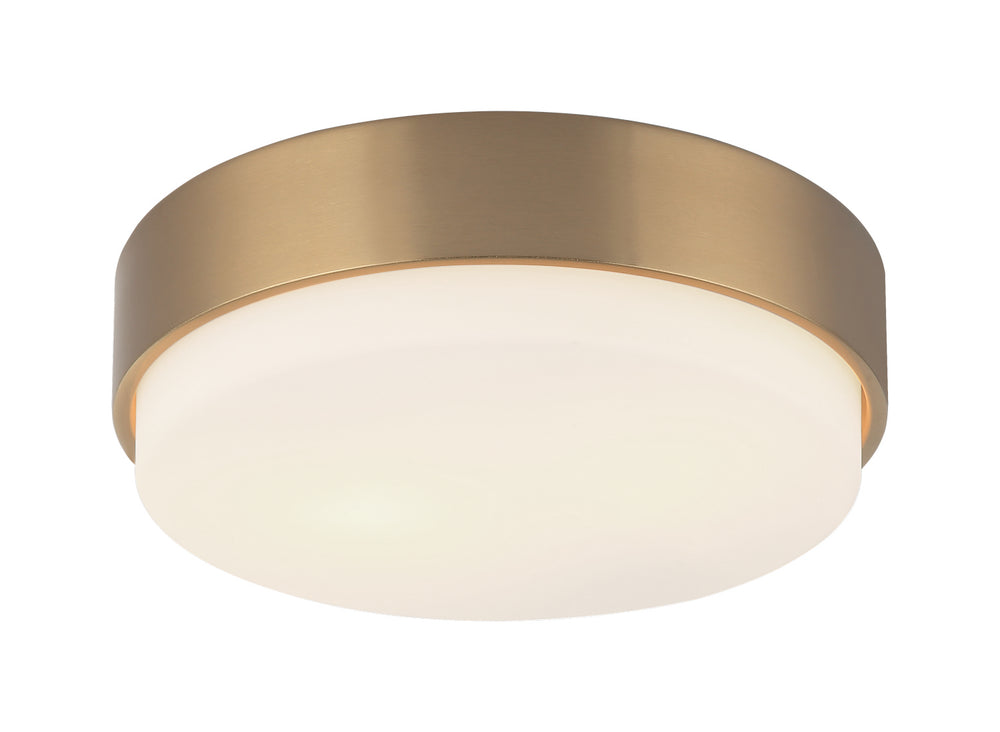 Matteo Canada - Two Light Ceiling Mount - Quintz - Aged Gold Brass- Union Lighting Luminaires Decor