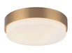 Matteo Canada - Three Light Ceiling Mount - Quintz - Aged Gold Brass- Union Lighting Luminaires Decor