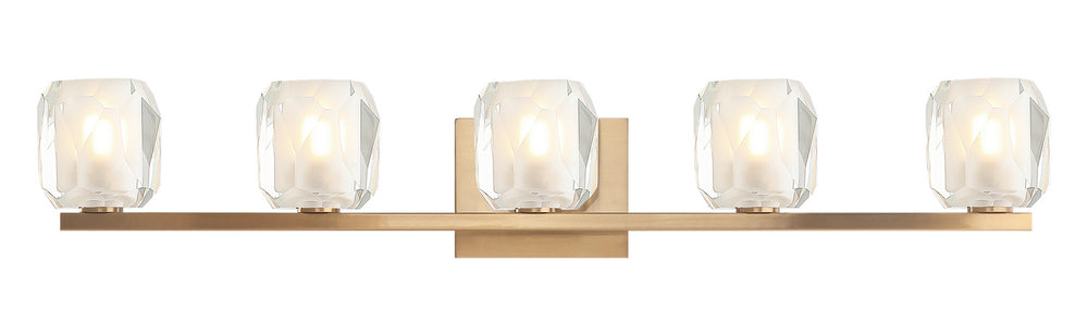 Matteo Canada - Five Light Wall Sconce - Carleton - Aged Gold Brass- Union Lighting Luminaires Decor
