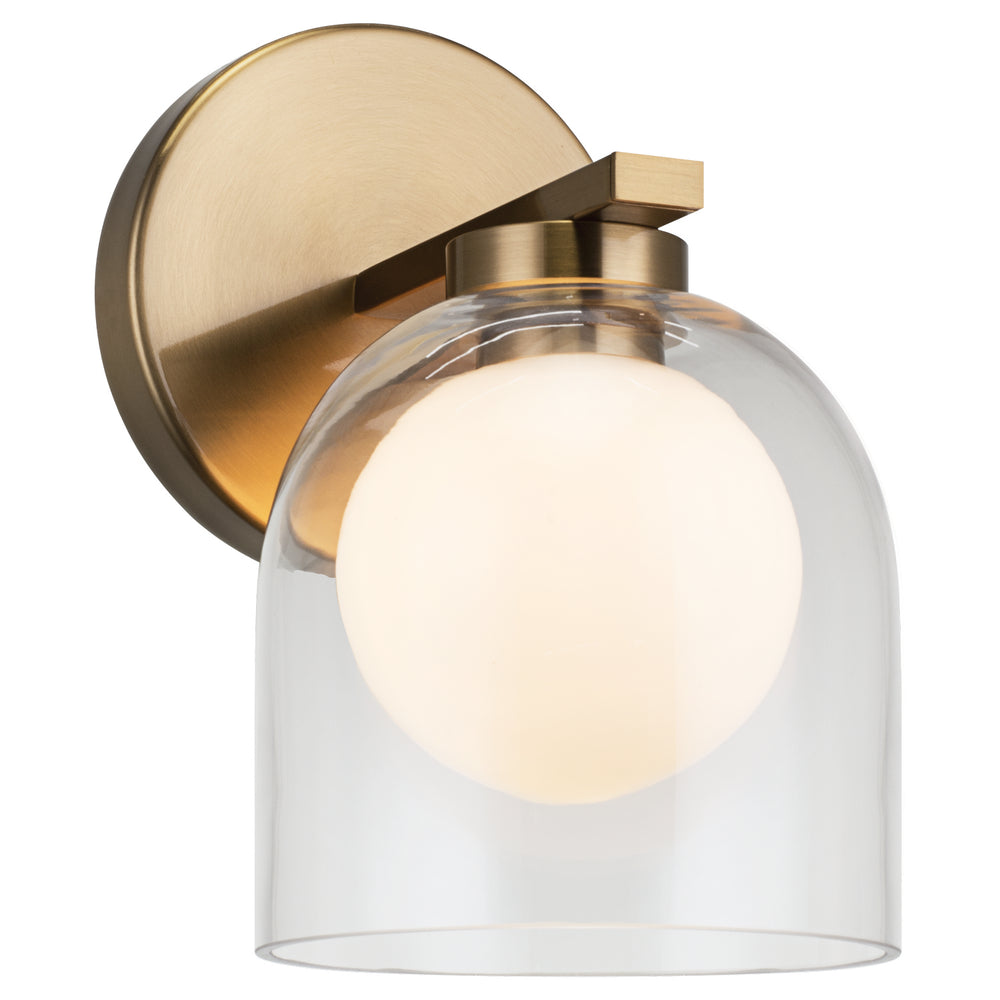 Matteo Canada - One Light Wall Sconce - Derbishone - Aged Gold Brass- Union Lighting Luminaires Decor