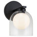 Matteo Canada - One Light Wall Sconce - Derbishone - Black- Union Lighting Luminaires Decor