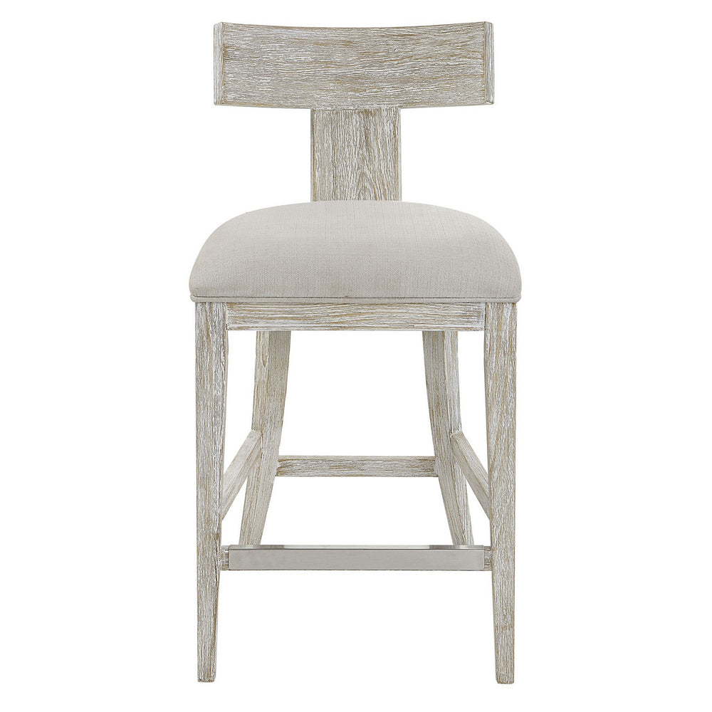 Uttermost - Counter Stool - Idris - Whitewashed- Union Lighting Luminaires Decor