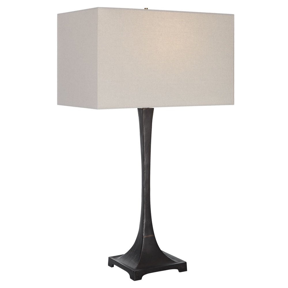Uttermost - One Light Table Lamp - Reydan - Rustic Black- Union Lighting Luminaires Decor