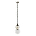 Arteriors - One Light Pendant - Rosemont - Matte Swirl Glass- Union Lighting Luminaires Decor