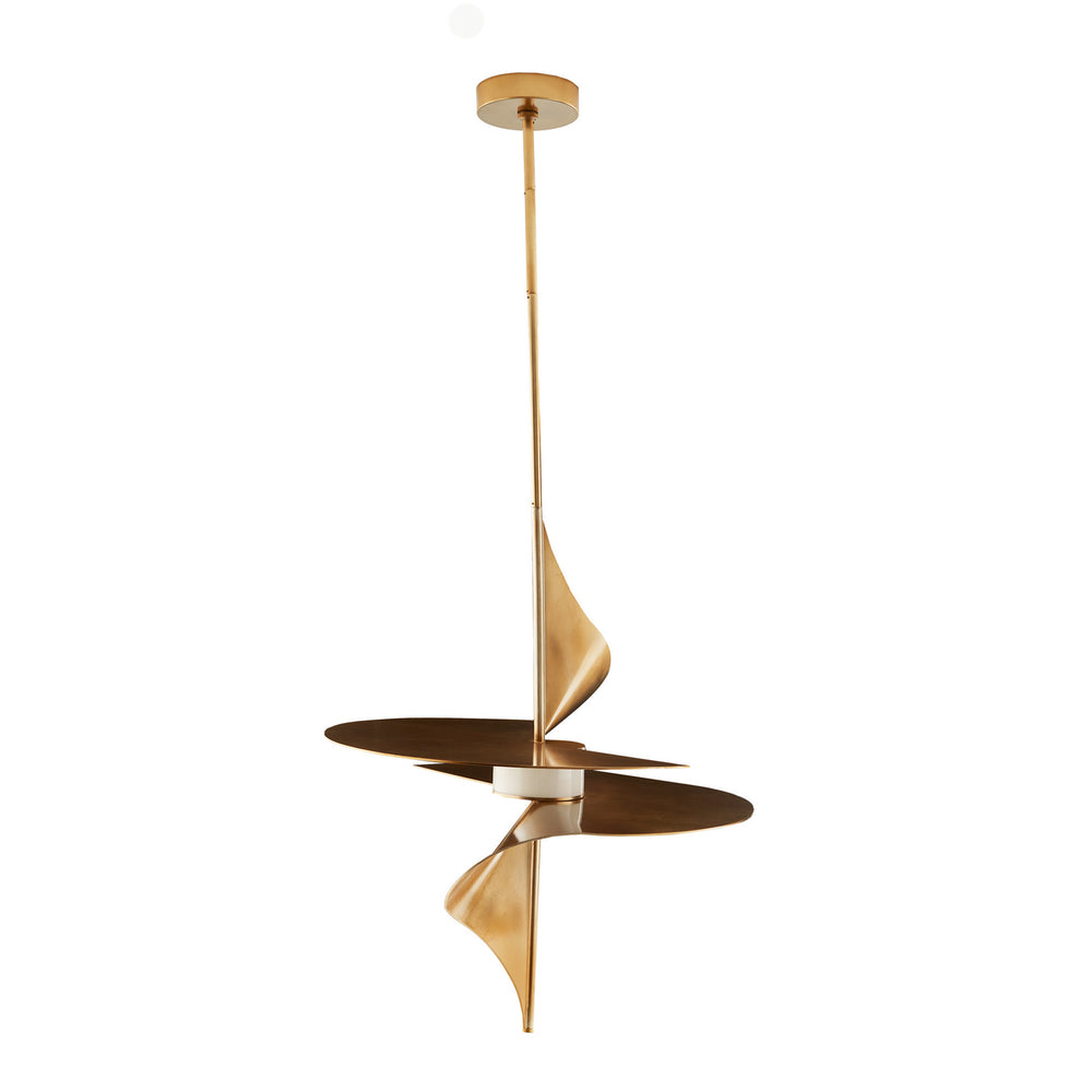 Arteriors - One Light Pendant - Renly - Pale Gold Leaf- Union Lighting Luminaires Decor