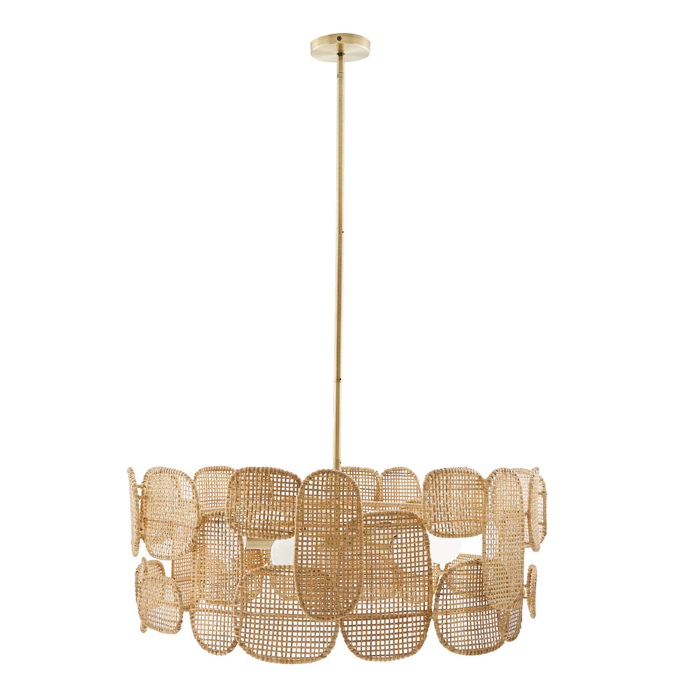 Arteriors - Six Light Chandelier - Ronaldo - Natural- Union Lighting Luminaires Decor