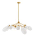 Arteriors - 12 Light Chandelier - Panella - Brushed Brass- Union Lighting Luminaires Decor