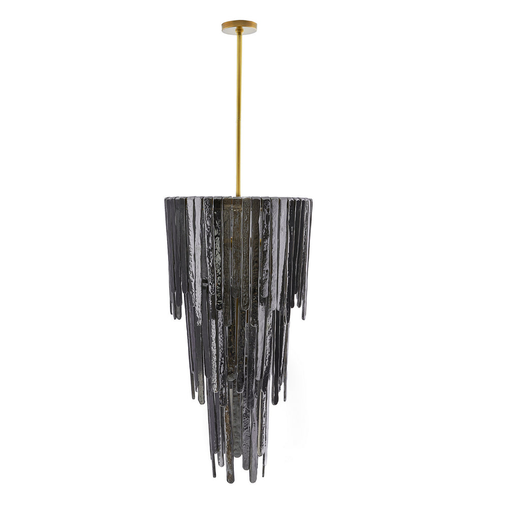 Arteriors - Seven Light Chandelier - Raine - Blue Smoke Luster- Union Lighting Luminaires Decor