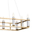 Kichler Canada - 12 Light Linear Chandelier - Rosalind - Brushed Natural Brass- Union Lighting Luminaires Decor