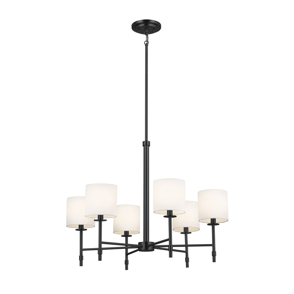 Kichler Canada - Six Light Chandelier - Ali - Black- Union Lighting Luminaires Decor