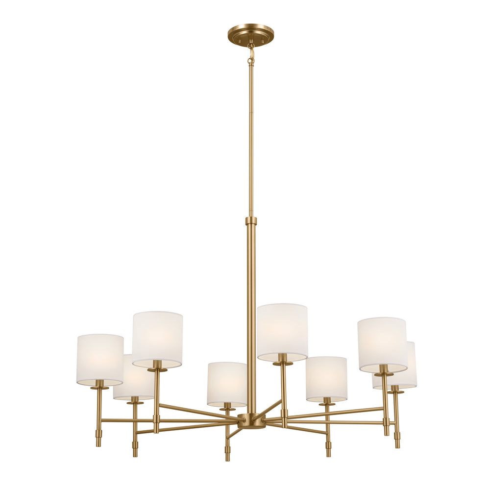 Kichler Canada - Eight Light Chandelier - Ali - Brushed Natural Brass- Union Lighting Luminaires Decor