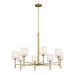 Kichler Canada - Eight Light Chandelier - Ali - Brushed Natural Brass- Union Lighting Luminaires Decor