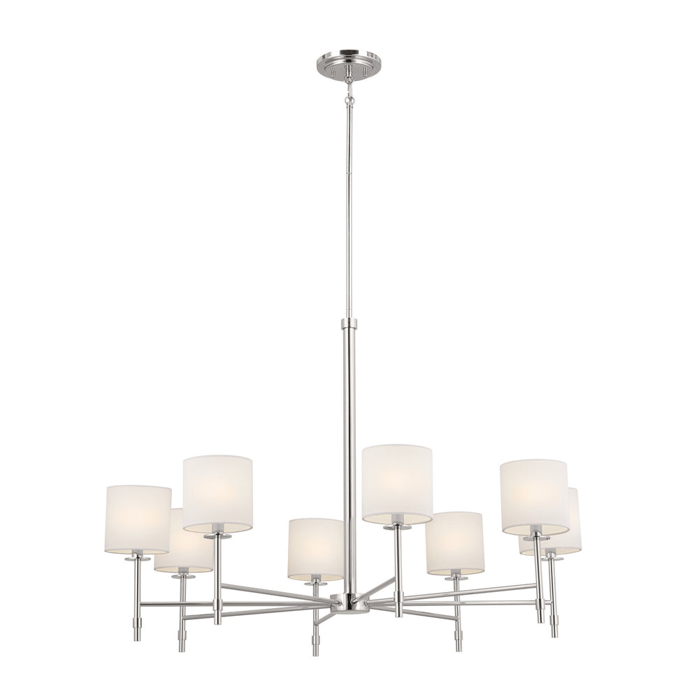 Kichler Canada - Eight Light Chandelier - Ali - Polished Nickel- Union Lighting Luminaires Decor