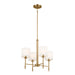Kichler Canada - Four Light Mini Chandelier - Ali - Brushed Natural Brass- Union Lighting Luminaires Decor