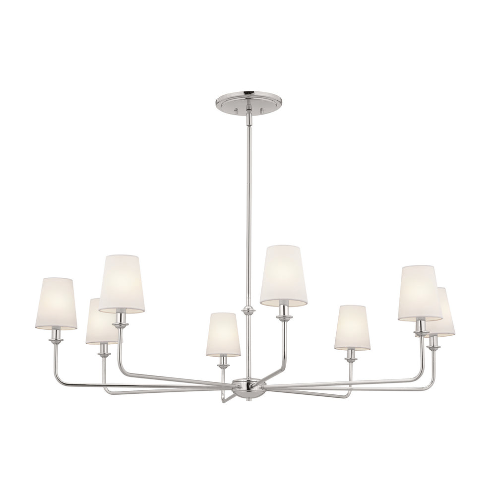 Kichler Canada - Eight Light Chandelier - Pallas - Polished Nickel- Union Lighting Luminaires Decor