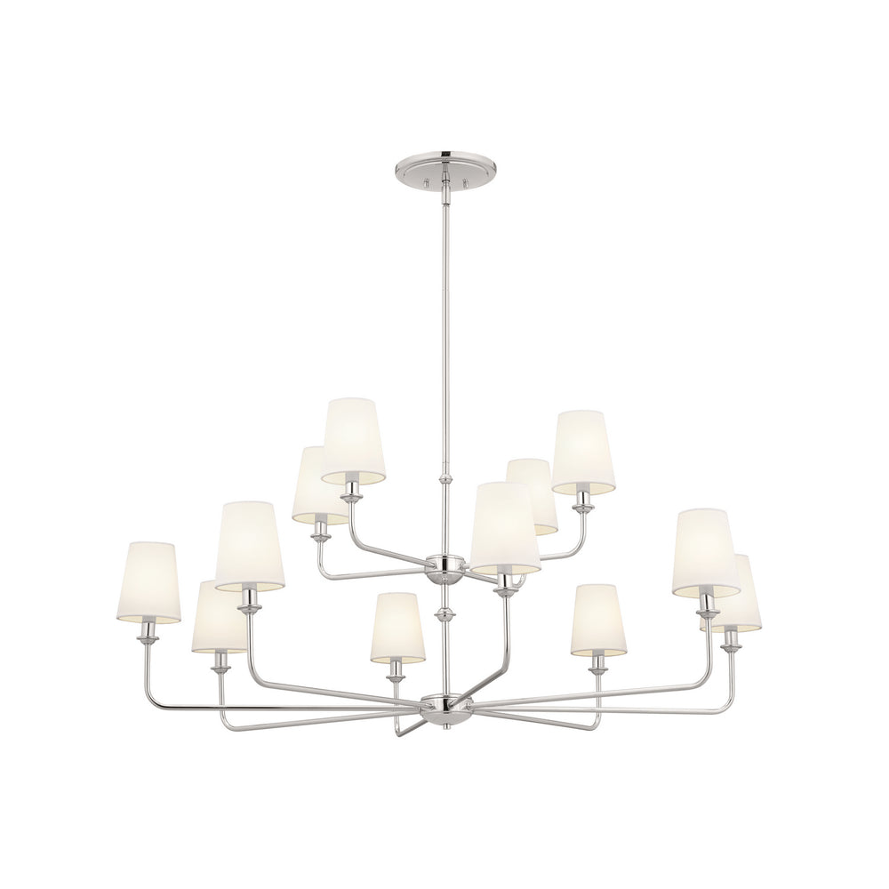 Kichler Canada - 12 Light Chandelier - Pallas - Polished Nickel- Union Lighting Luminaires Decor