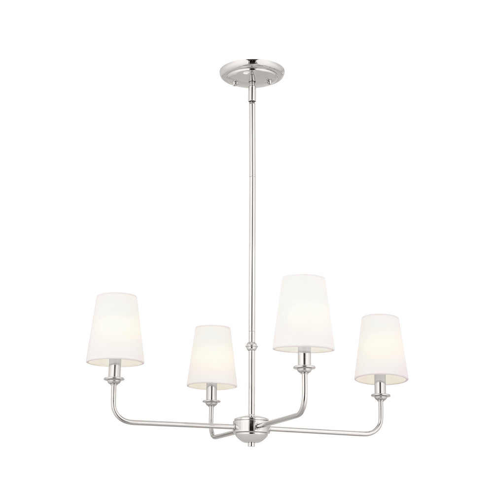 Kichler Canada - Four Light Mini Chandelier - Pallas - Polished Nickel- Union Lighting Luminaires Decor