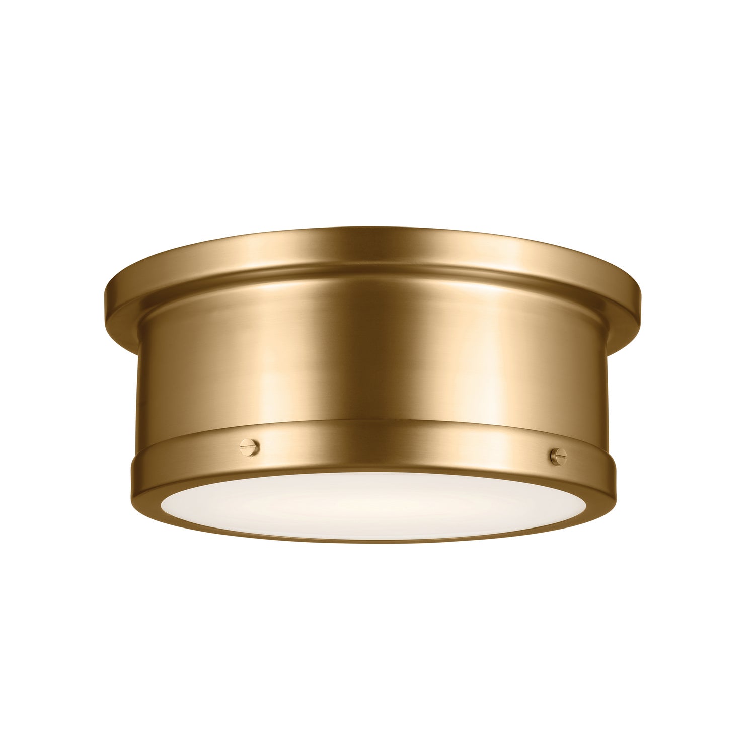 Kichler Canada - Two Light Flush Mount - Serca - Brushed Natural Brass- Union Lighting Luminaires Decor