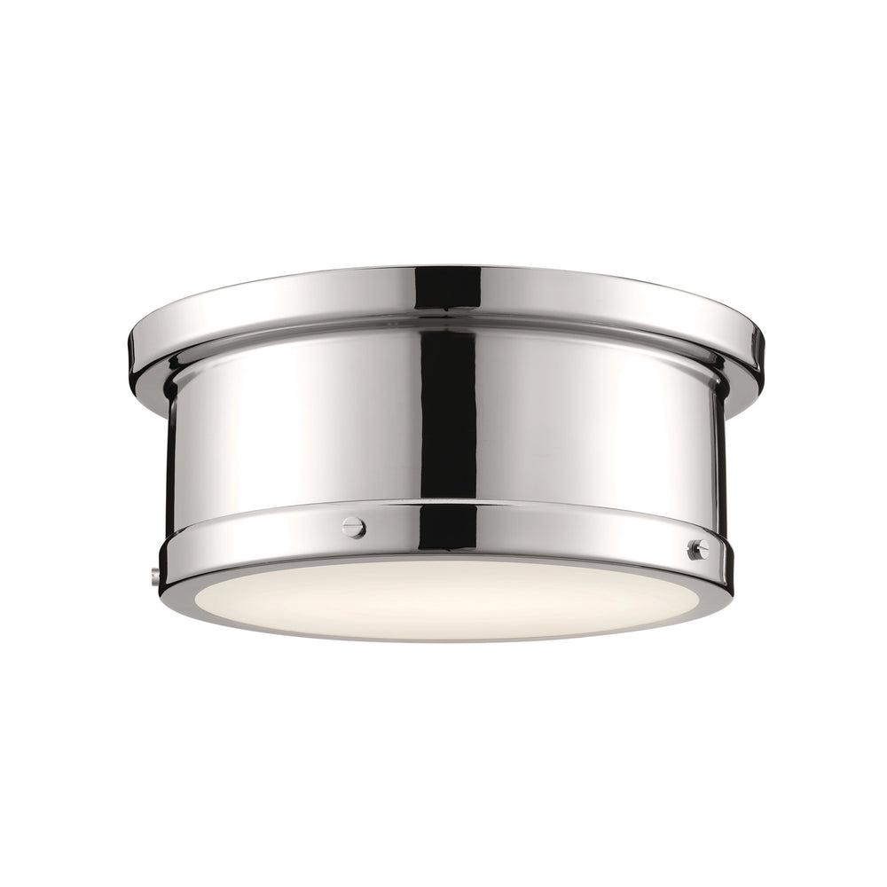 Kichler Canada - Two Light Flush Mount - Serca - Polished Nickel- Union Lighting Luminaires Decor