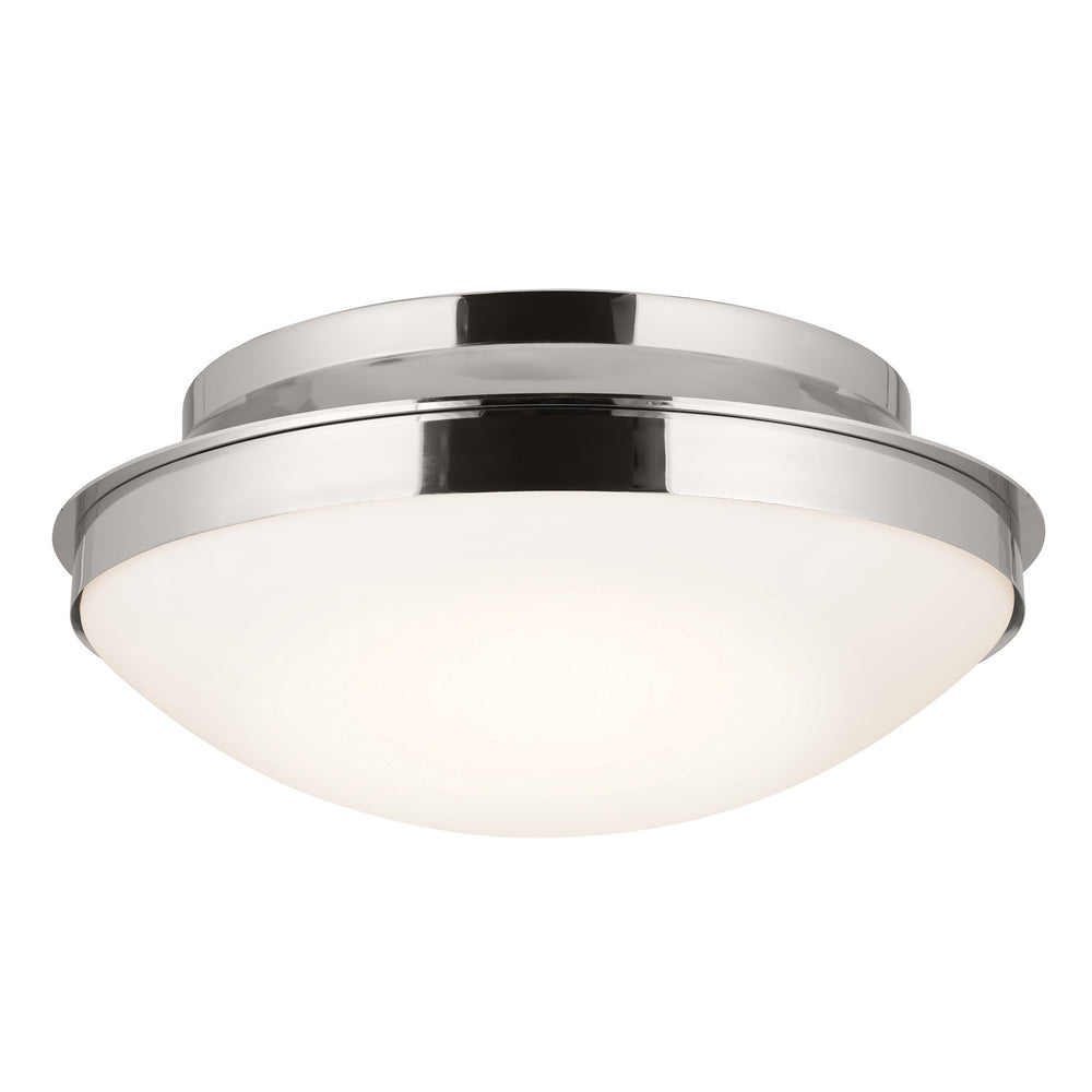 Kichler Canada - Three Light Flush Mount - Bretta - Polished Nickel- Union Lighting Luminaires Decor