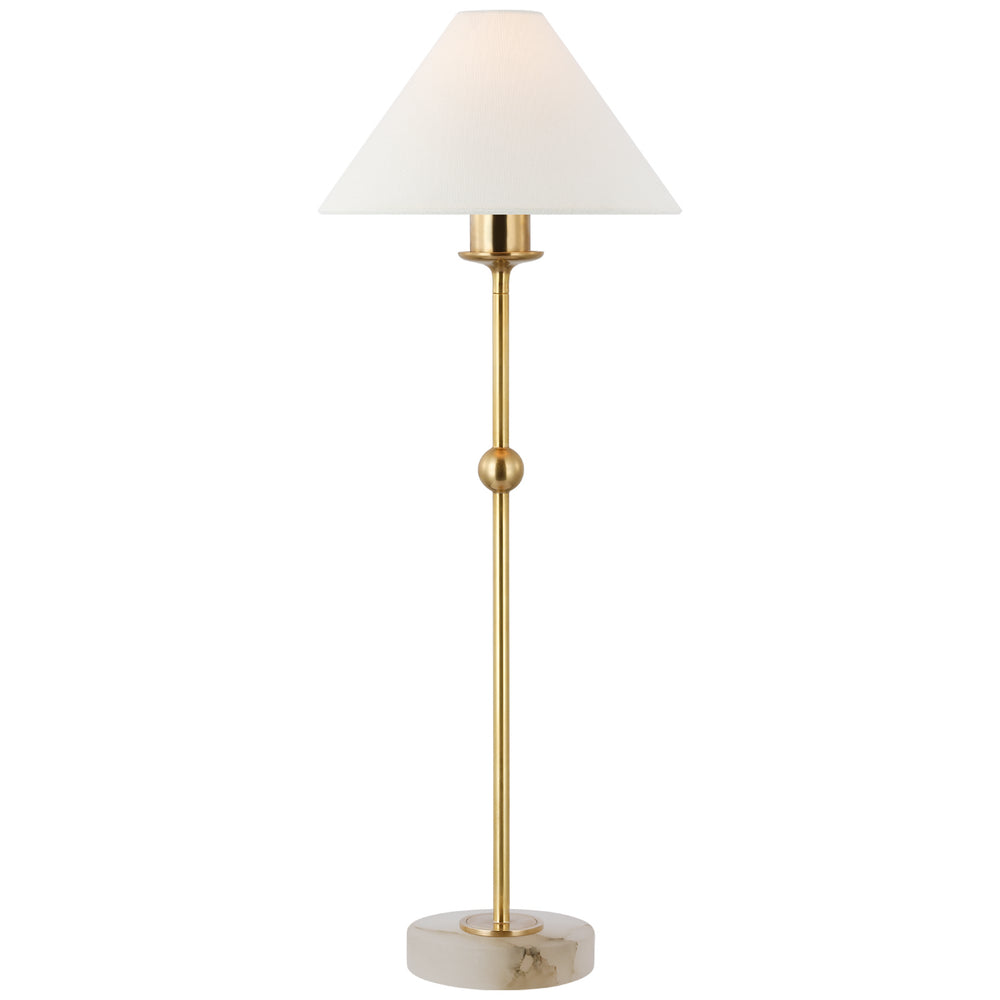 Visual Comfort Signature Canada - LED Accent Lamp - Caspian - Antique-Burnished Brass and Alabaster- Union Lighting Luminaires Decor