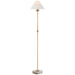 Visual Comfort Signature Canada - LED Floor Lamp - Caspian - Antique-Burnished Brass and Alabaster- Union Lighting Luminaires Decor