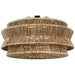 Visual Comfort Signature Canada - LED Semi-Flush Mount - Antigua - Polished Nickel and Natural Abaca- Union Lighting Luminaires Decor