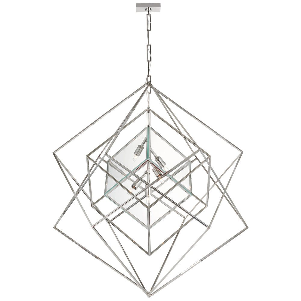 Visual Comfort Signature Canada - LED Chandelier - Cubist - Polished Nickel- Union Lighting Luminaires Decor