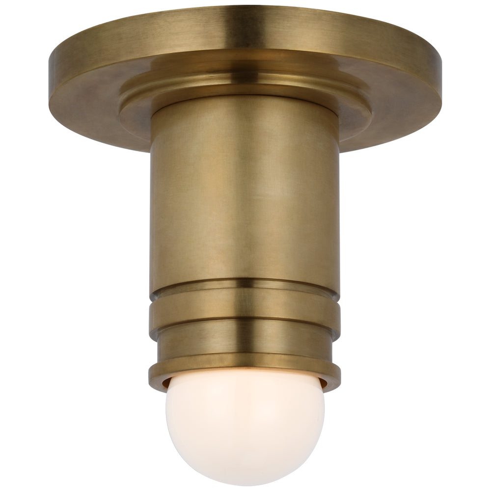 Visual Comfort Signature Canada - LED Flush Mount - Top Hat - Hand-Rubbed Antique Brass- Union Lighting Luminaires Decor