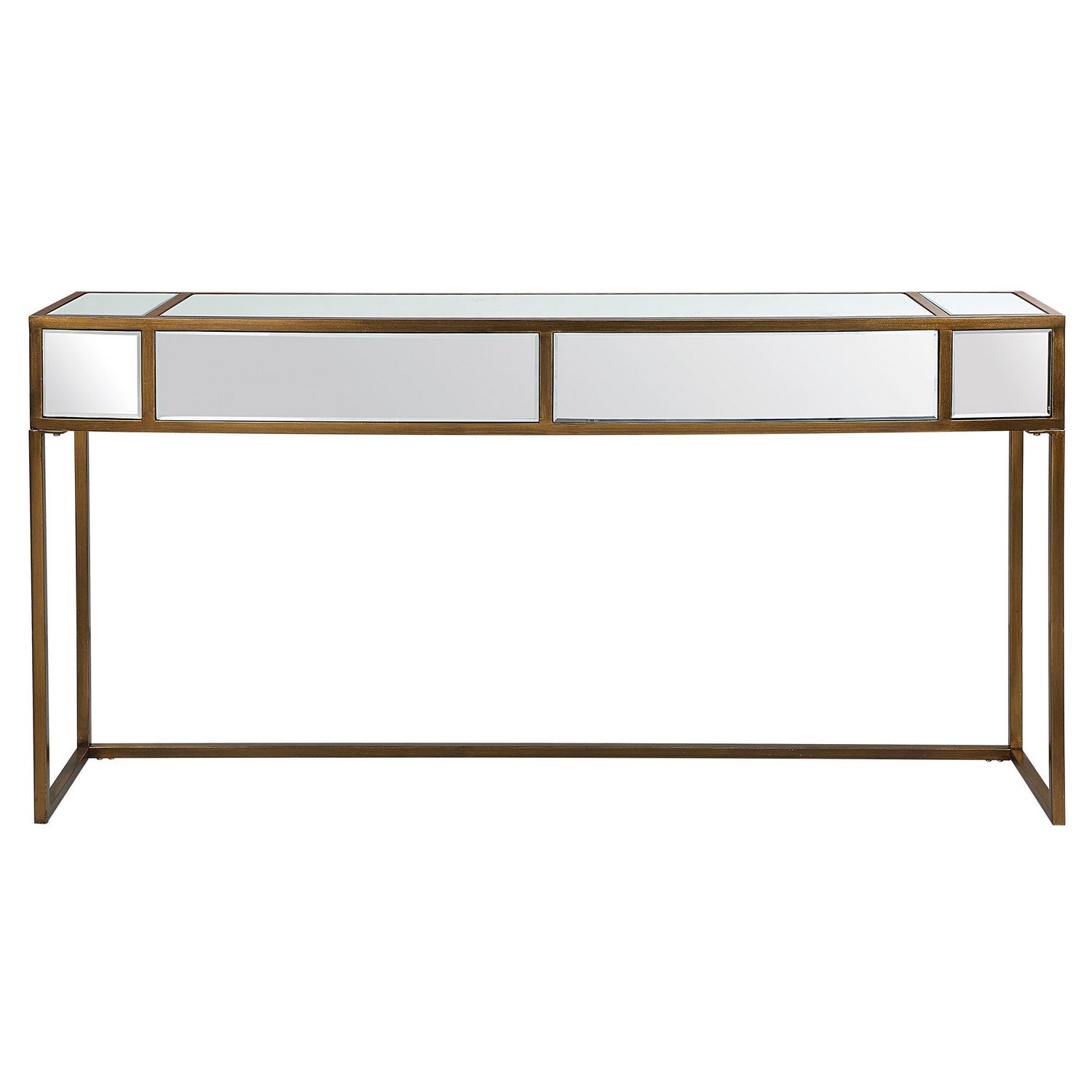 Uttermost - Console Table - Reflect - Brushed Aged Gold- Union Lighting Luminaires Decor