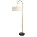 Uttermost - One Light Floor Lamp - Huxford - Antique Brushed Brass- Union Lighting Luminaires Decor
