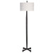 Uttermost - One Light Floor Lamp - Counteract - Aged Black- Union Lighting Luminaires Decor