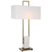 Uttermost - One Light Table Lamp - Column - Plated Brass- Union Lighting Luminaires Decor