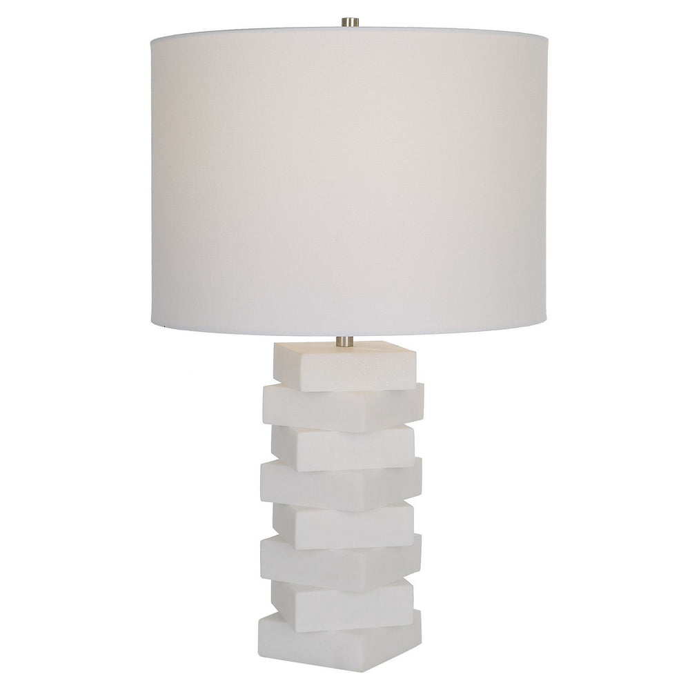 Uttermost - One Light Table Lamp - Ascent - Brushed Nickel- Union Lighting Luminaires Decor