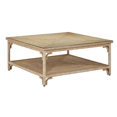 Currey and Company - Cocktail Table - Olisa - Natural Rope- Union Lighting Luminaires Decor