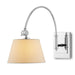 Currey and Company - One Light Wall Sconce - Ashby - Polished Nickel- Union Lighting Luminaires Decor