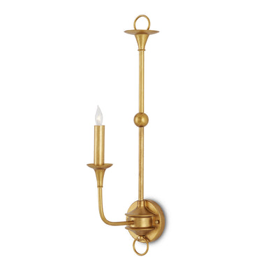 Currey and Company - One Light Wall Sconce - Nottaway - Contemporary Gold Leaf- Union Lighting Luminaires Decor