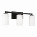 Capital Lighting - Three Light Vanity - Ravenwood - Black Iron- Union Lighting Luminaires Decor