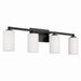 Capital Lighting - Four Light Vanity - Ravenwood - Black Iron- Union Lighting Luminaires Decor