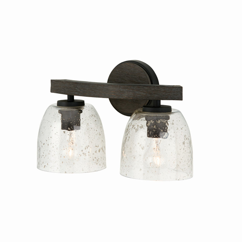 Capital Lighting - Two Light Vanity - Clive - Carbon Grey and Black Iron- Union Lighting Luminaires Decor