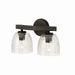 Capital Lighting - Two Light Vanity - Clive - Carbon Grey and Black Iron- Union Lighting Luminaires Decor